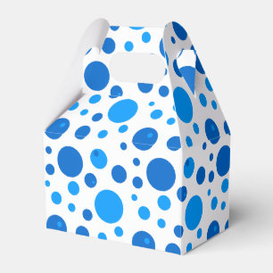Ballotins Boîte Cadeau à pois Bleus Clair et Foncé