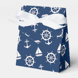 Ballotins Boîte cadeau Ancre bleu marine