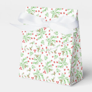 Ballotins Boîte cadeau aux baies florissantes avec ruban