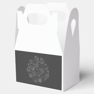 Ballotins Boîte cadeau avec un design de cupcake simple