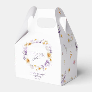 Ballotins Boîte cadeau Baby shower Floral Merci