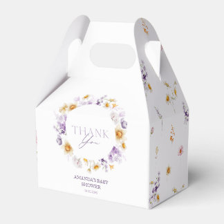 Ballotins Boîte cadeau Baby shower Floral Merci