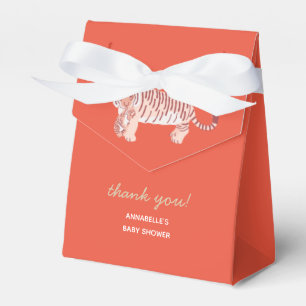 Ballotins Boîte cadeau Baby shower Red Mom Tiger & Cub