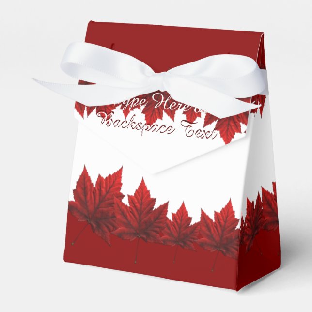 Ballotins Boîte-cadeau Canada Personnaliser Sac-cadeau Feuil (Verso)