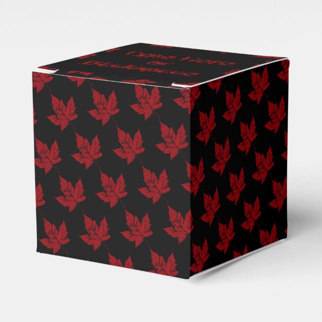 Ballotins Boîte cadeau Canada Personnalisez les boîtes cadea (Verso)