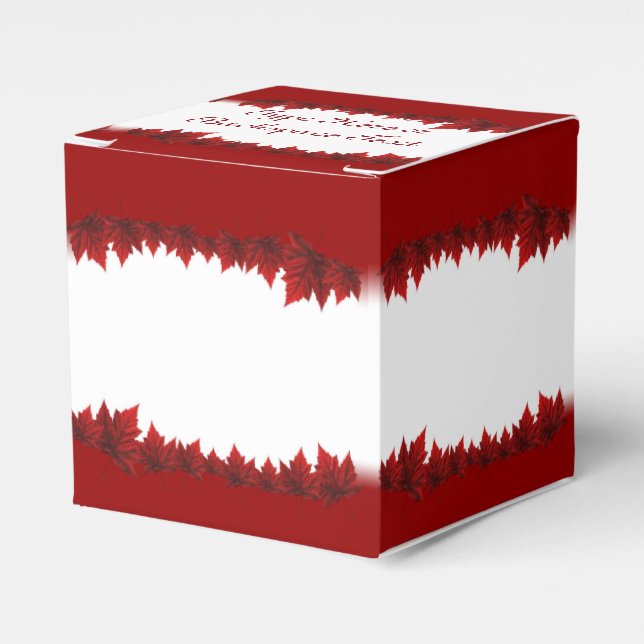 Ballotins Boîte cadeau Canada Personnalisez les boîtes cadea (Verso)