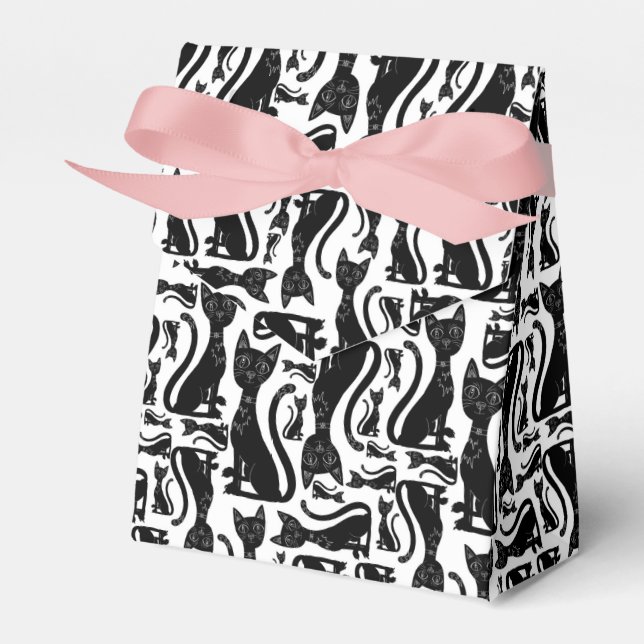 Ballotins Boîte cadeau chat noir (Verso)