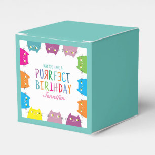Ballotins Boîte cadeau d'anniversaire pour chat Kawaii
