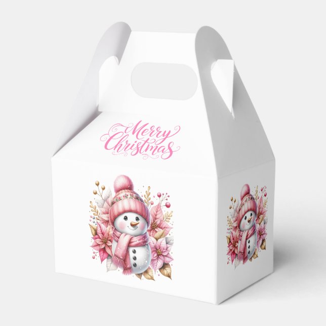 Ballotins Boîte-cadeau de bonhomme de neige pour Noël (Verso)