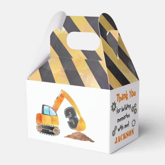 Ballotins Boîte cadeau de construction pour une fête de cons (Verso)