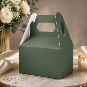 Ballotins Boîte cadeau de fête luxueuse à motif vert élégant