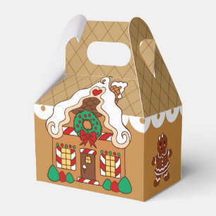 Ballotins Boîte cadeau de Maison en pain d'épice de Noël