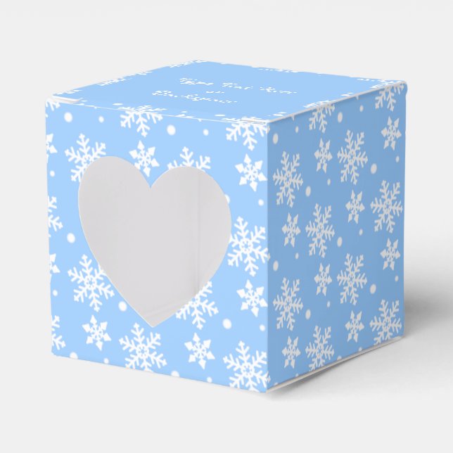 Ballotins Boîte cadeau de Noël Boîte personnalisée Flocon de (Verso)