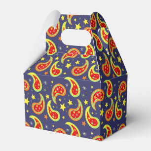Ballotins boîte-cadeau de Paisley d'étoile de Noël de jau