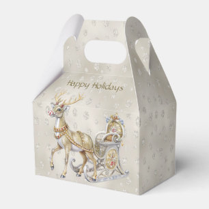 Ballotins Boîte cadeau de vacances Reindeer Sleigh