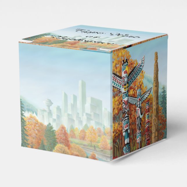 Ballotins Boîte cadeau de Vancouver Boîte cadeau Totem perso (Verso)