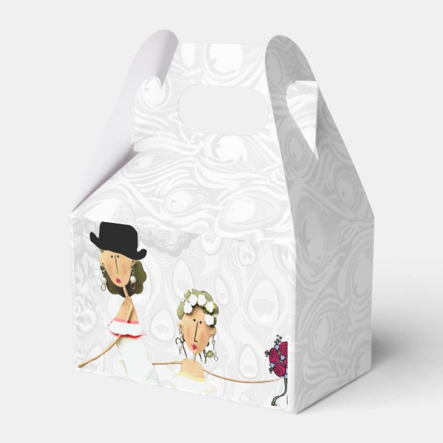Ballotins Boîte cadeau Deux Mariées (Verso)