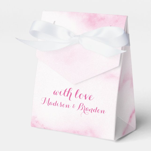 Ballotins Boîte cadeau en marbre rose (Verso)
