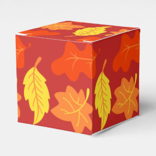 Ballotins Boîte cadeau feuille automne