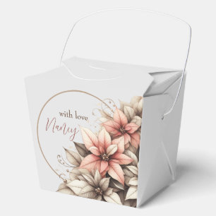 Ballotins Boîte-cadeau florale pastel délicate