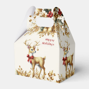 Ballotins Boîte cadeau Gold Reindeer