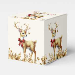 Ballotins Boîte cadeau Gold Reindeer