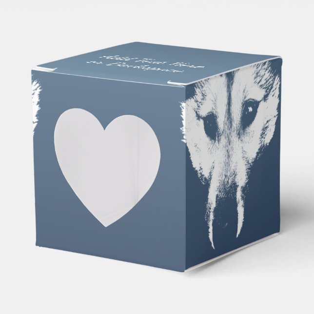 Ballotins Boîte cadeau Husky Personnalisez les boîtes cadeau (Verso)