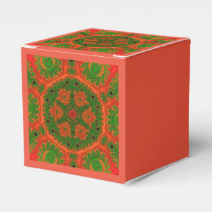 Ballotins Boîte cadeau Kaleidoscope orange et vert