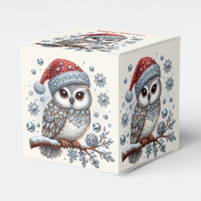 Ballotins Boîte cadeau Noël Chouette (Verso)