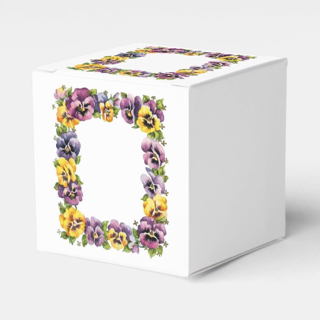 Ballotins Boîte cadeau Pansy (Verso)