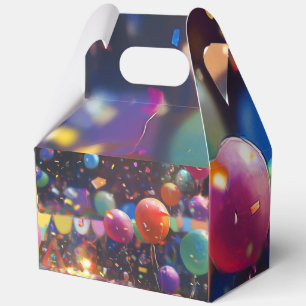 Ballotins Boîte cadeau Party Pop avec poignées - Balloon Cel