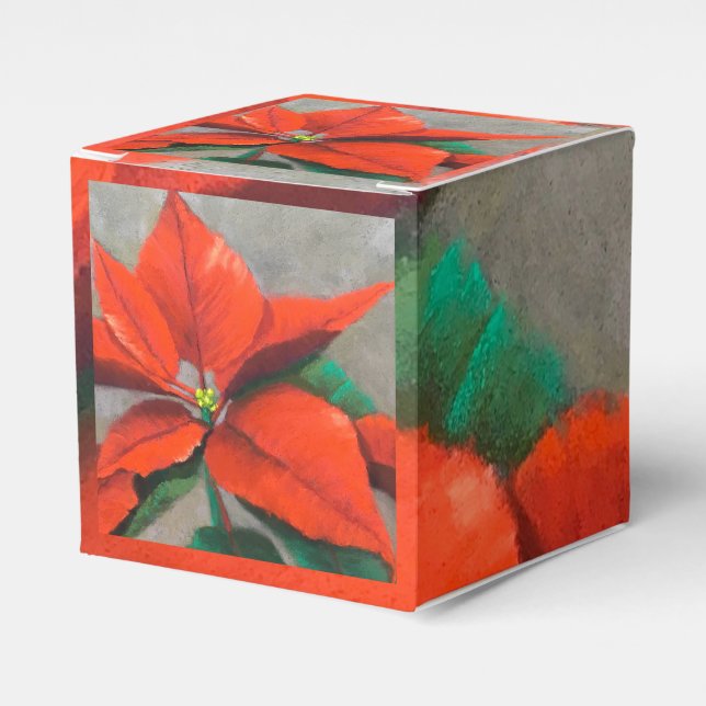 Ballotins Boîte cadeau Poinsettia (Verso)