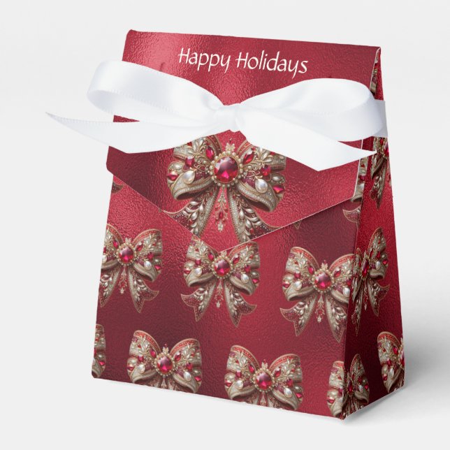 Ballotins Boîte cadeau Red Bow Holiday (Verso)