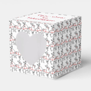 Ballotins Boîte cadeau Reindeer Personnalisez les boîtes cad