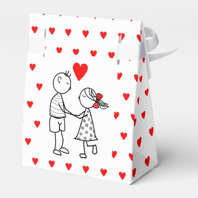 Ballotins Boîte cadeau romantique Couple Love (Arrière)