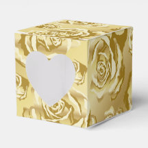 Boîte cadeau Rose d'or