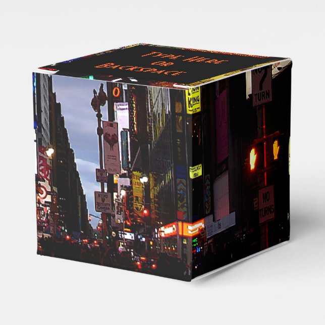 Ballotins Boîte Cadeaux New York Boîtes Carrés personnalisée (Verso)