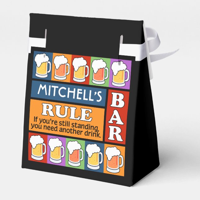Ballotins BOÎTE DE BIÈRE Pop Art CUSTOM boîte cadeau (Arrière)