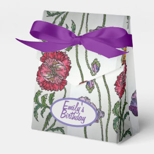 Ballotins Boîte de boîte-cadeau de gâteau d'anniversaire flo