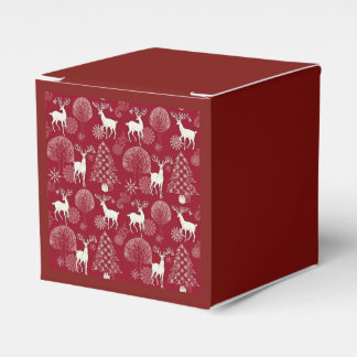 Ballotins Boîte de Cadeau Avec des Cerfs communs de Noël