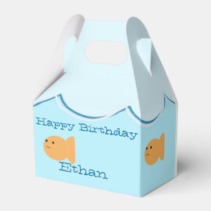 Ballotins Boîte de cadeau d'anniversaire de poisson rouge