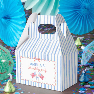 Ballotins Boîte de cadeau d'anniversaire fille avec ruban dr