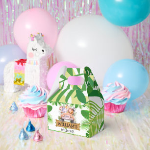 Ballotins Boîte de cadeau de fête d'anniversaire Jungle Safa