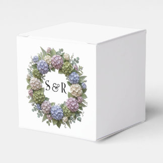 Ballotins Boîte de cadeau de mariage à monogramme couronne d