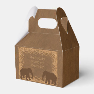 Ballotins Boîte de cadeau d'éléphant de thème de safari