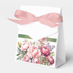 Ballotins Boîte de cadeaux de bouquet floral Cottage rose