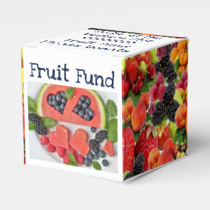 Ballotins Boîte de collecte de pièces de fonds de fruits