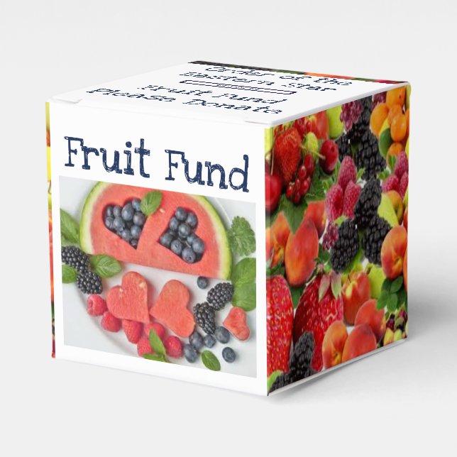 Ballotins Boîte de collecte de pièces de fonds de fruits (Verso)