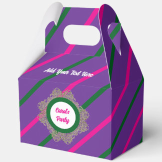 Ballotins Boîte de faveur 5 Violet(Rose Vert) RFPMDesigns©️2