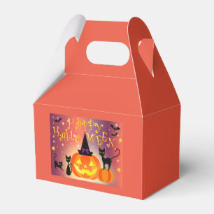 Ballotins Boîte de Faveur Citrouille Décorée Halloween
